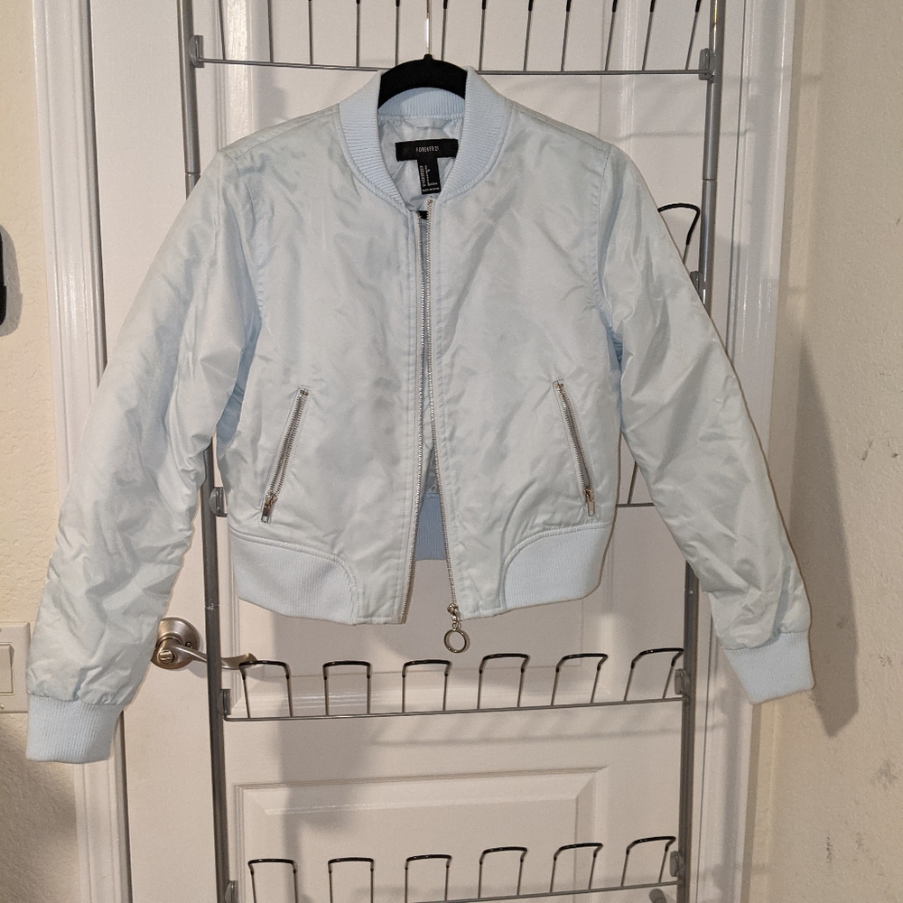 Blue Forever 21 Puffy Coat